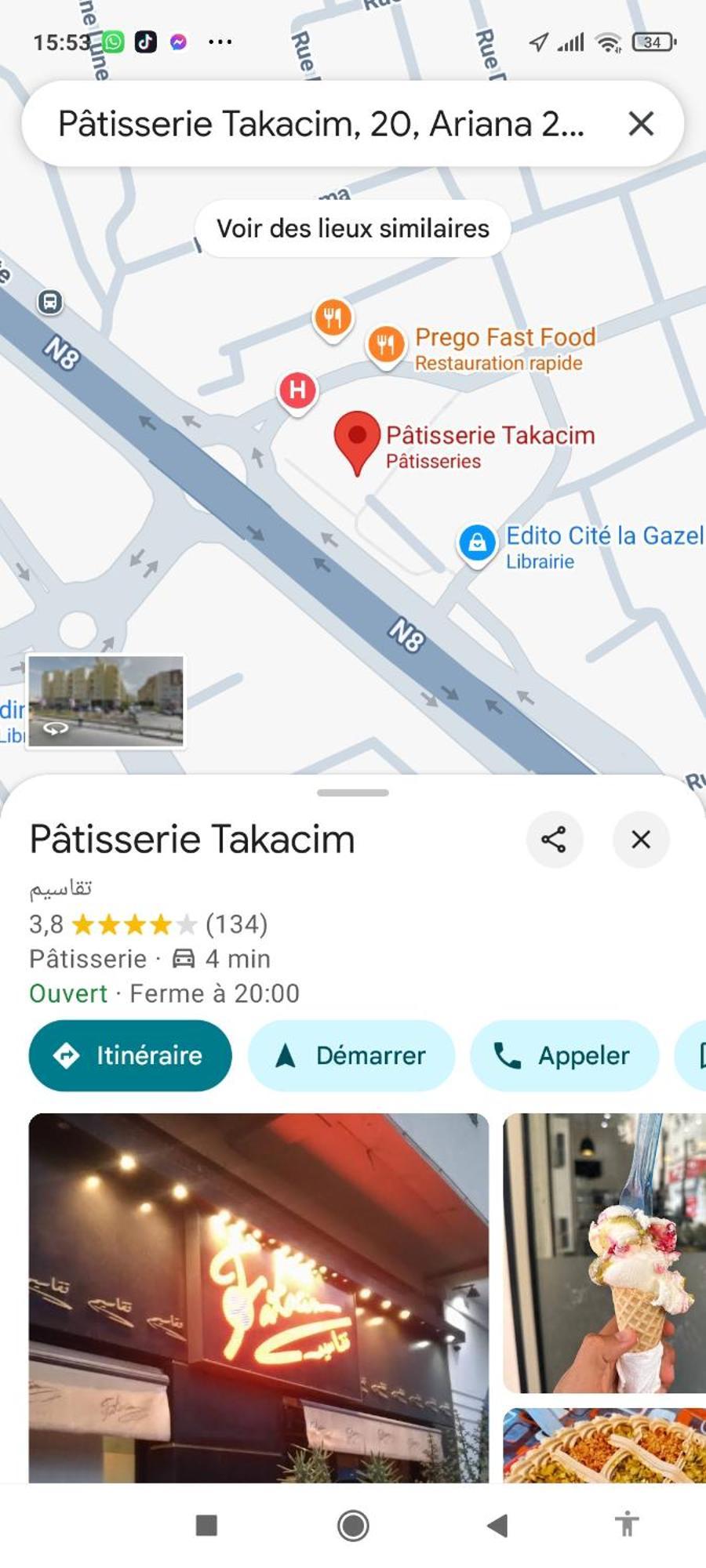 Etage De Villa Avec Jardin, Pres De L'Aireport Et Parking Prive Ariana Buitenkant foto